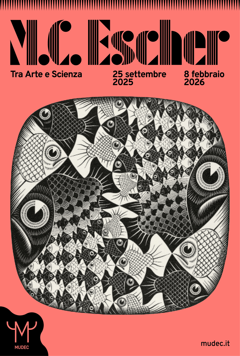 M.C. ESCHER. Tra arte e scienza - Poster